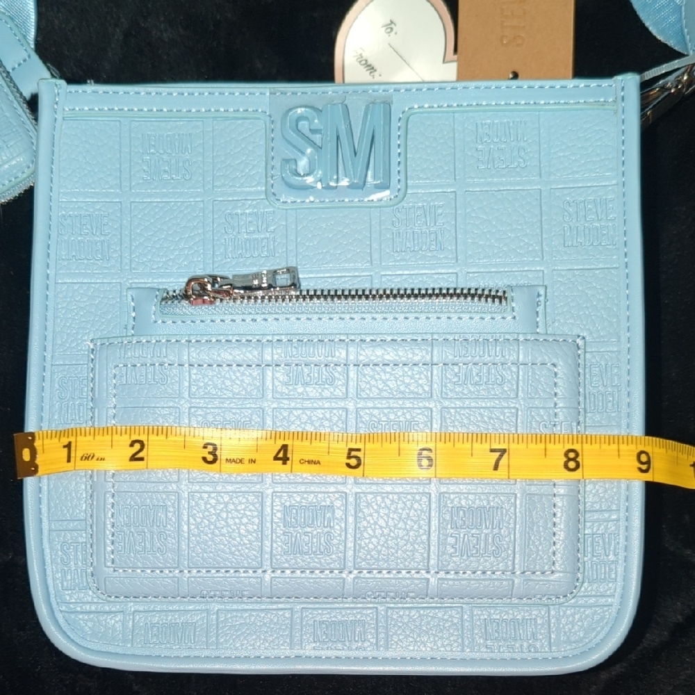 Steve Madden Light Blue Embossed Crossbody Bag Set - Picture 7 of 11